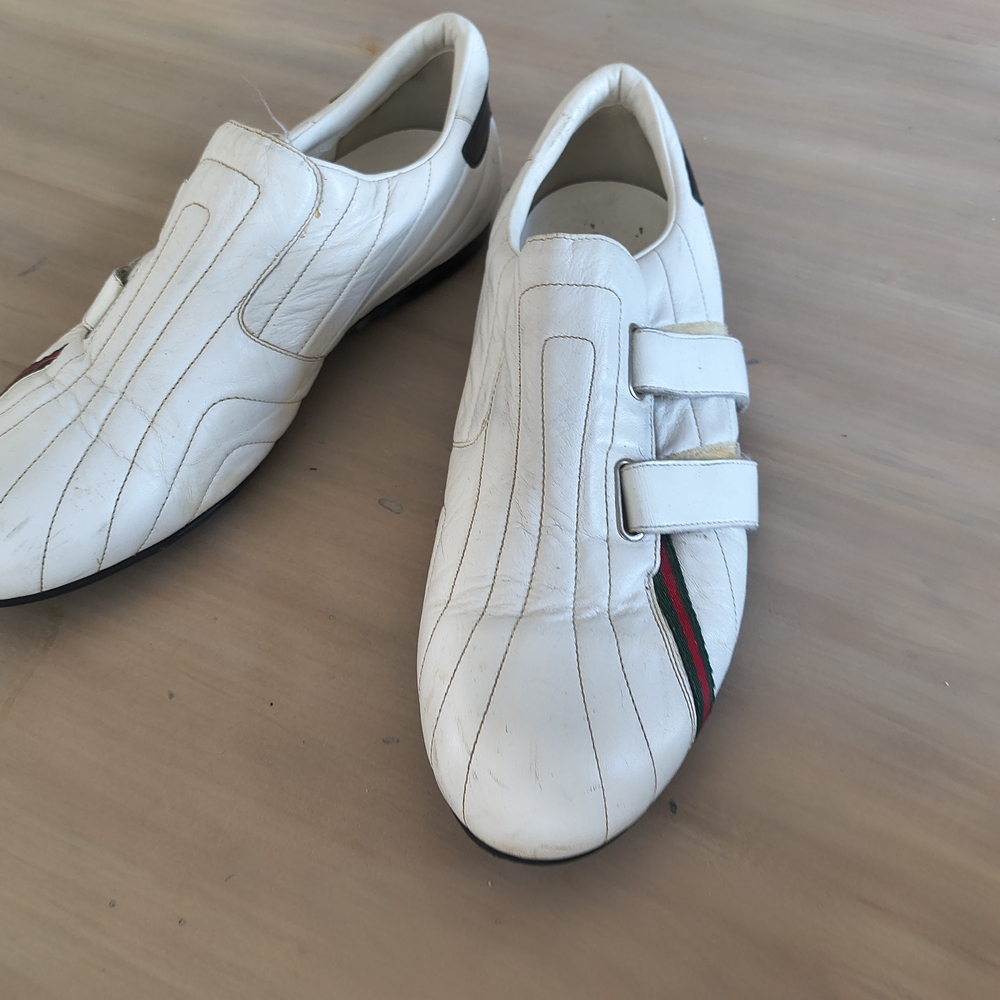 Gucci White Leather Men's Shoes